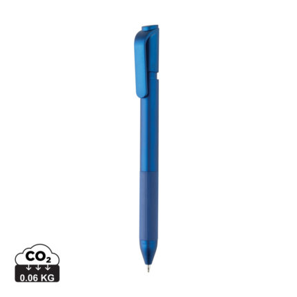 Stylos en plastique durables couleur bleu en ABS recyclé