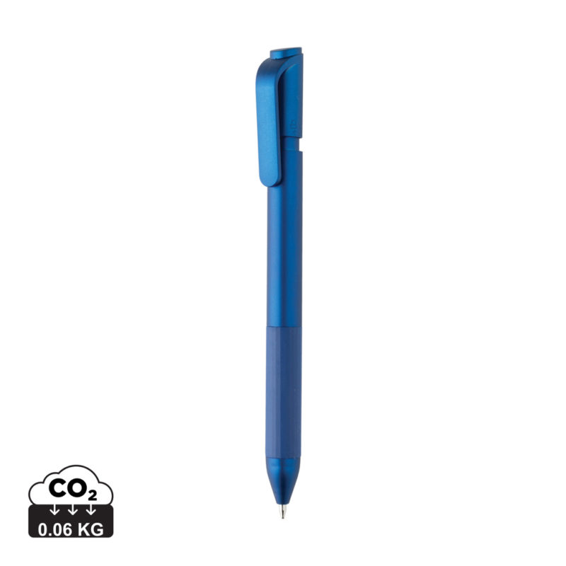 Stylos en plastique durables couleur bleu en ABS recyclé