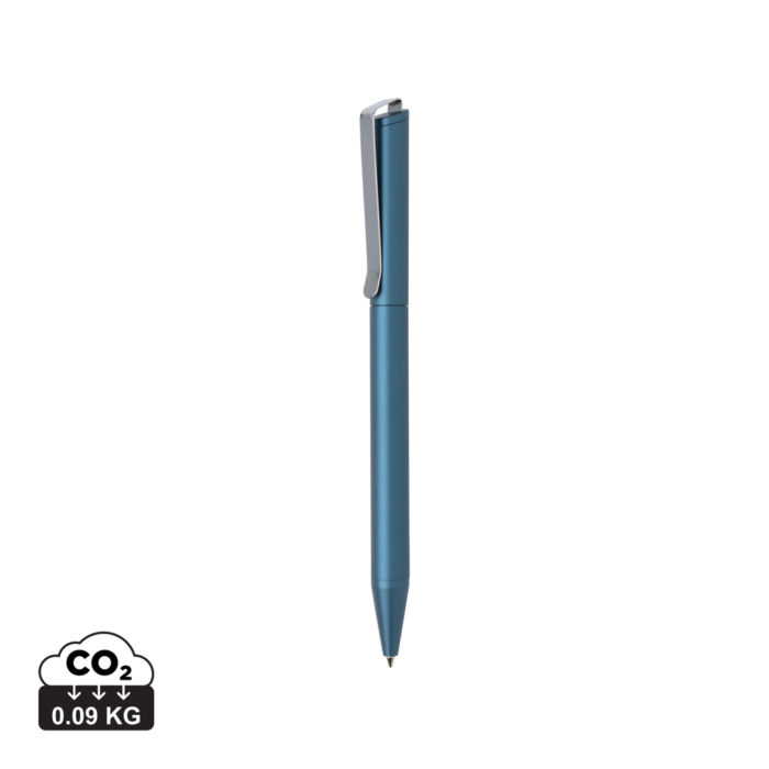 Stylos en métal durables couleur bleu royal en Alliage d'aluminium recyclé