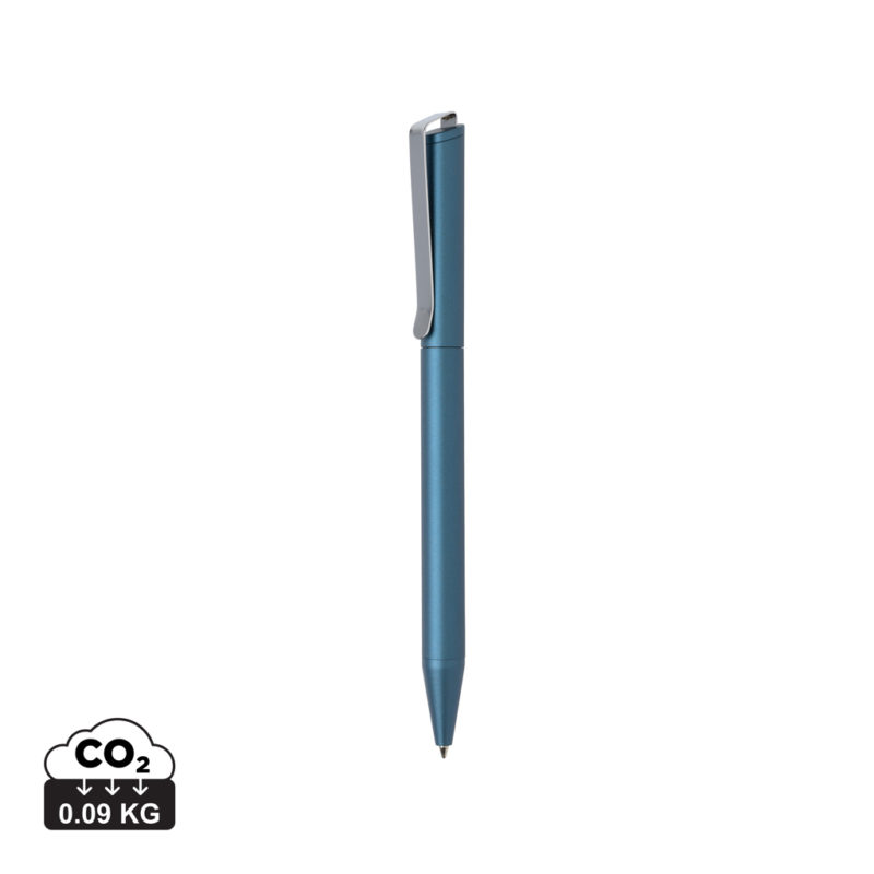 Stylos en métal durables couleur bleu royal en Alliage d'aluminium recyclé