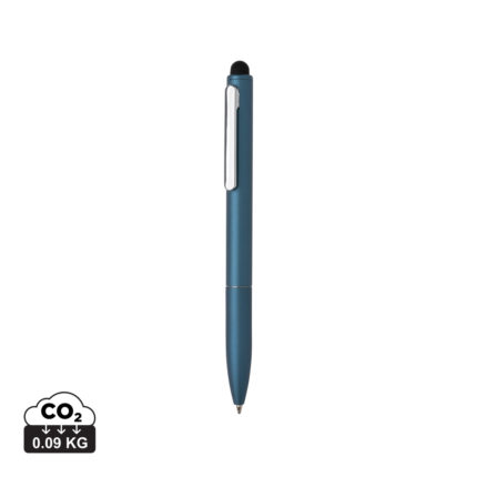 Stylos en métal durables couleur bleu royal en Alliage d'aluminium recyclé