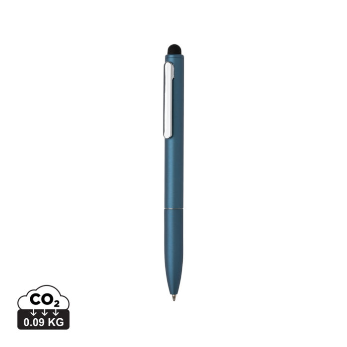 Stylos en métal durables couleur bleu royal en Alliage d'aluminium recyclé