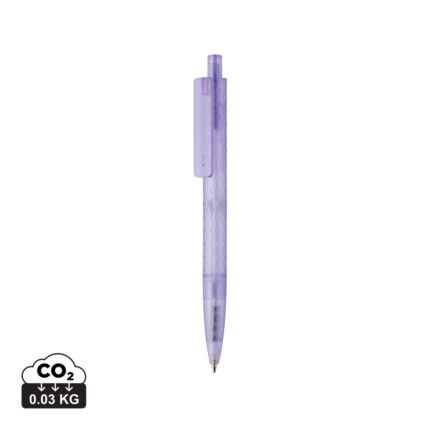 Stylos en plastique durables couleur violet en rPCde la marque XD Collection