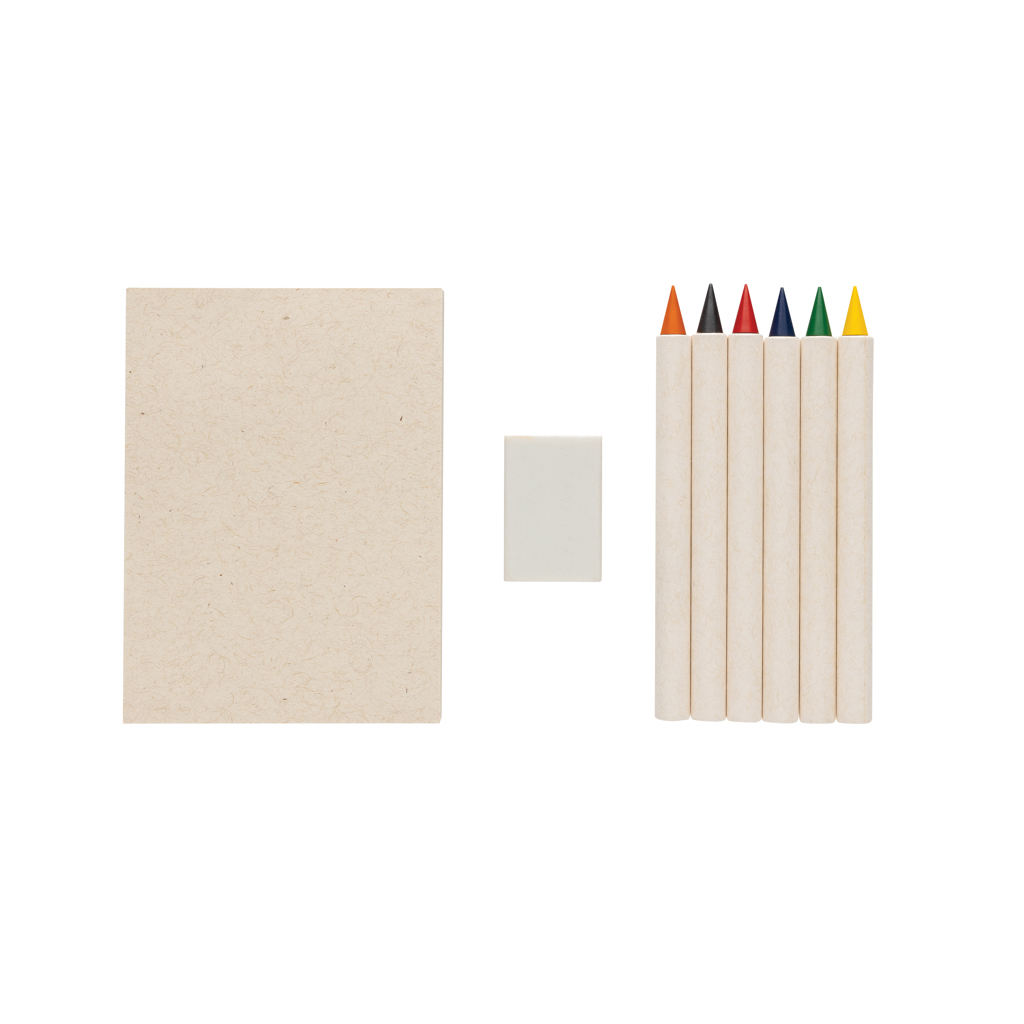 P611.3603__B_2__59211febac1049119c7169eaa5ab8fc7 Set de 6 crayons de couleur avec carnet GRS Infinity Micki – Image 3