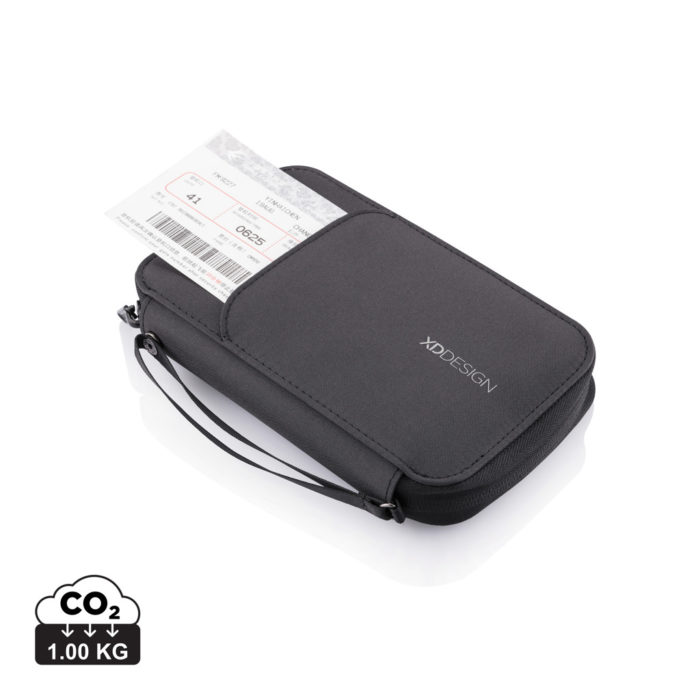 Accessoires de Voyage durables couleur noir en rPET