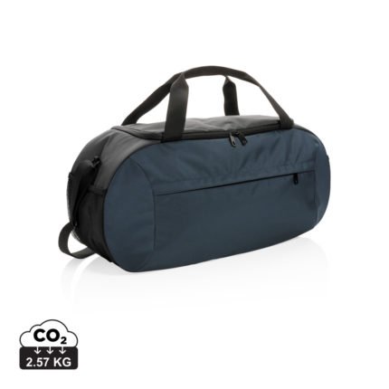 Sacs weekend sport durables couleur bleu marine en rPET