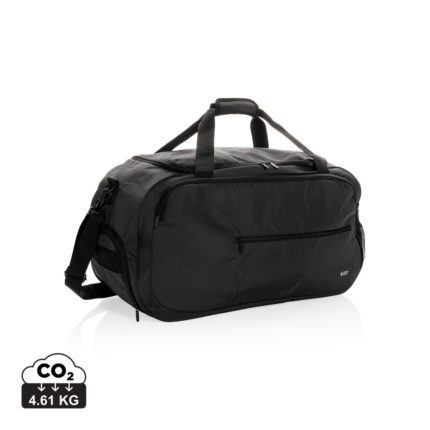 Sacs weekend sport durables couleur noir en rPET