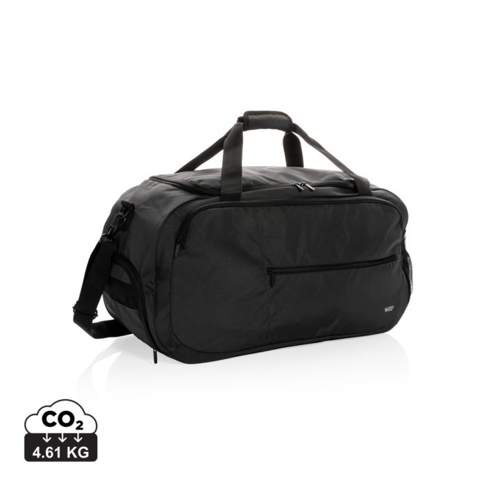 Sacs weekend sport durables couleur noir en rPET