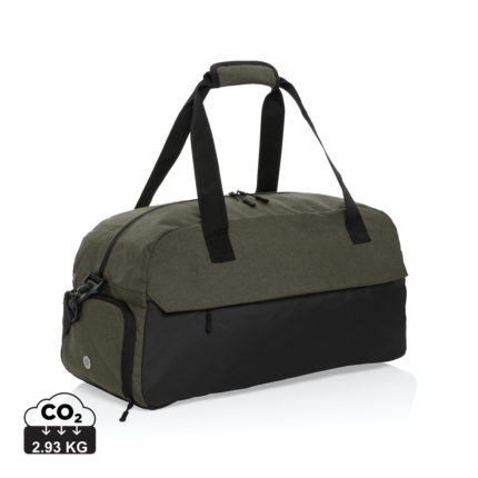 Sacs weekend sport durables couleur vert en rPET