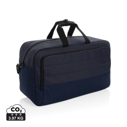 Sacs weekend sport durables couleur bleu marine en rPET