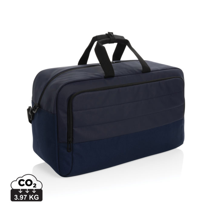Sacs weekend sport durables couleur bleu marine en rPET