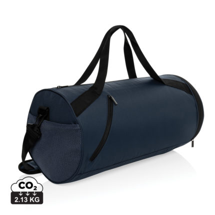 Sacs weekend sport durables couleur bleu marine en rPET