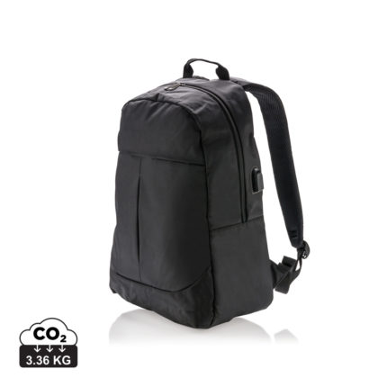 Sac à dos ordinateur  couleur noir en Polyesterde la marque XD Collection