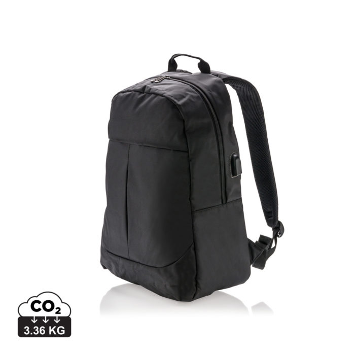 Sac à dos ordinateur  couleur noir en Polyesterde la marque XD Collection