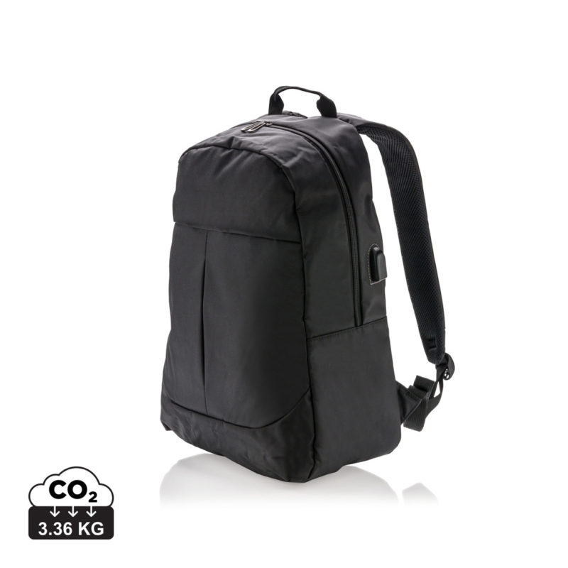 Sac à dos ordinateur  couleur noir en Polyesterde la marque XD Collection