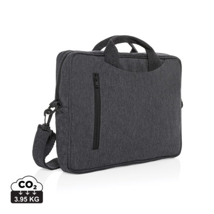 Sacs ordinateur Executive durables couleur antracite en Coton recycléde la marque XD Collection