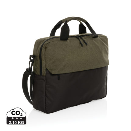 Sacs ordinateur Executive durables couleur vert en rPET
