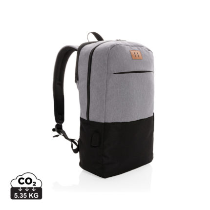Sac à dos ordinateur  couleur noir en Polyesterde la marque XD Collection