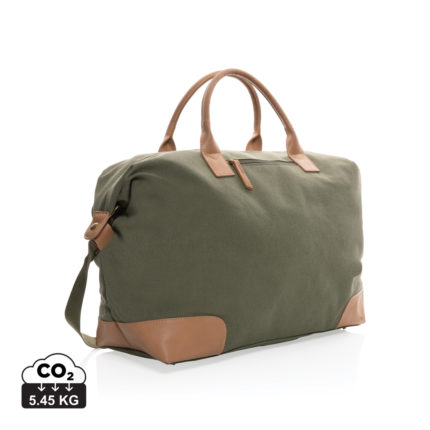Sacs weekend sport durables couleur vert en Coton recyclé