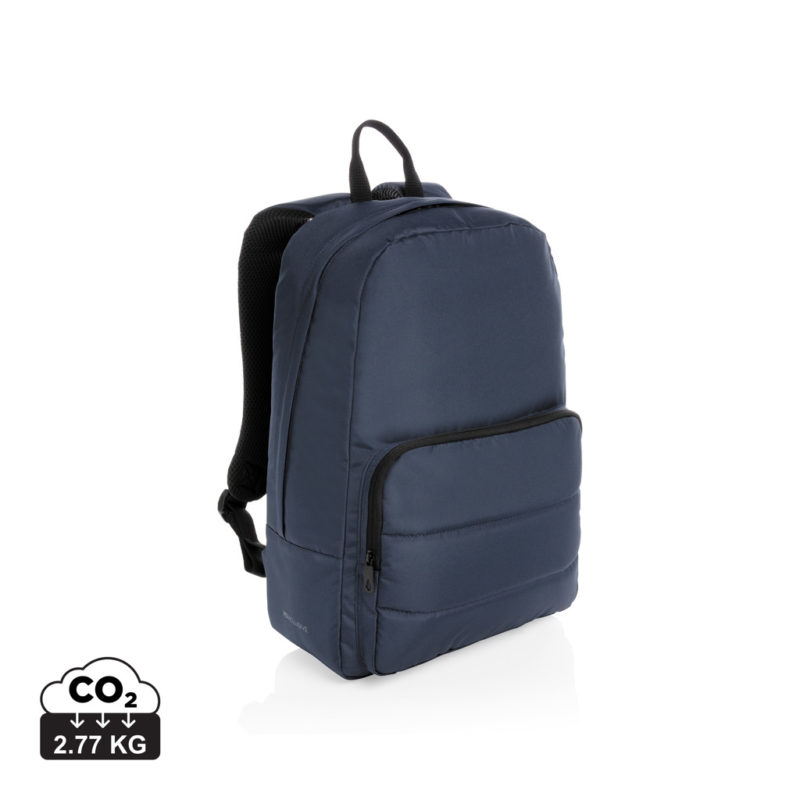 Sac à dos ordinateur durables couleur bleu marine en rPETde la marque XD Xclusive