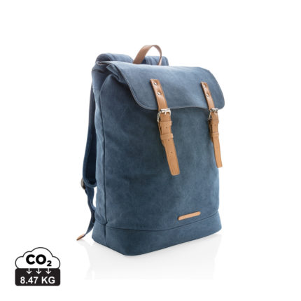 Sac à dos ordinateur  couleur bleu en Toile