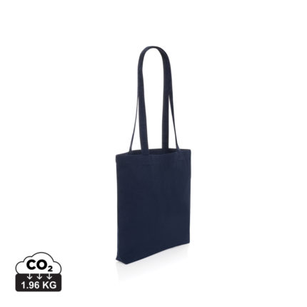 Sacs shopping durables couleur bleu marine en Coton recycléde la marque XD Collection