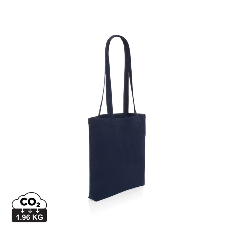 Sacs shopping durables couleur bleu marine en Coton recycléde la marque XD Collection