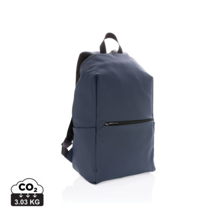 Sac à dos ordinateur  couleur bleu marine en PU