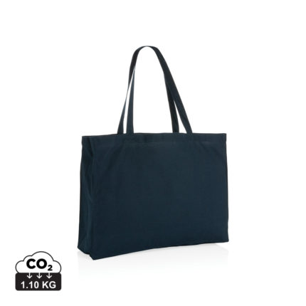 Sacs shopping durables couleur bleu marine en Coton recycléde la marque XD Collection
