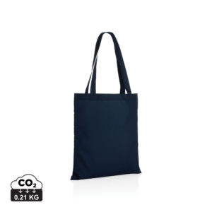 Sacs shopping durables couleur bleu marine en rPETde la marque XD Collection