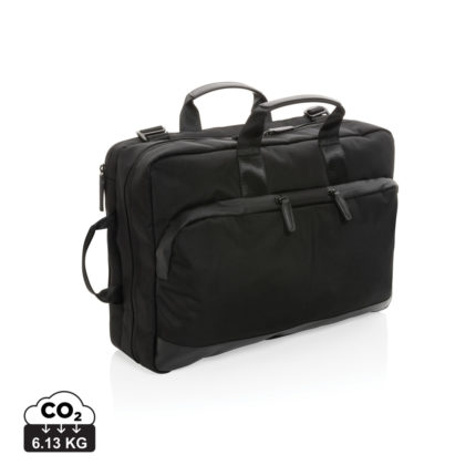 Sac à dos ordinateur durables couleur noir en rPET