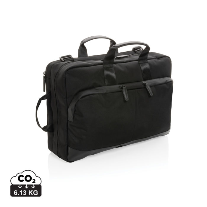 Sac à dos ordinateur durables couleur noir en rPET