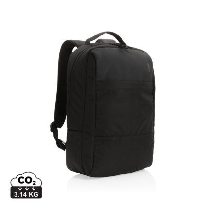 Sac à dos ordinateur durables couleur noir en rPET