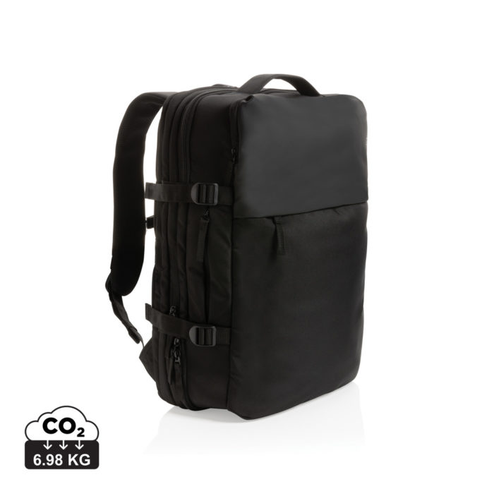 Sac à dos ordinateur durables couleur noir en rPET