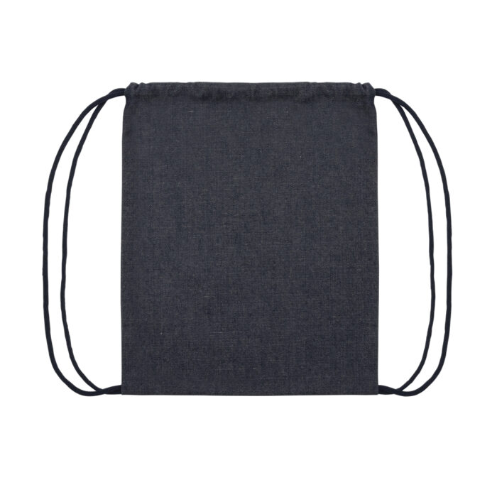 Sac à dos à cordon en denim recyclé Impact AWARE™ – Image 3
