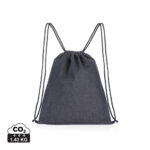 Sacs à cordon durables couleur bleu en Denim recycléde la marque XD Collection