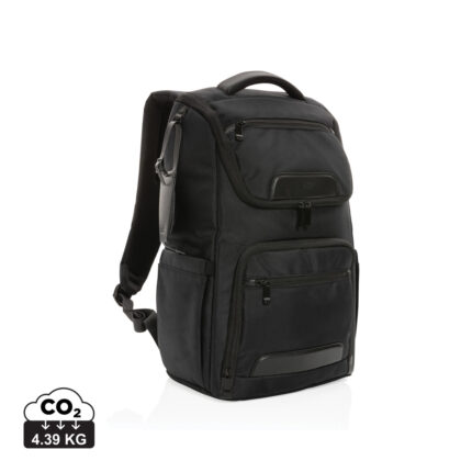 Sac à dos ordinateur durables couleur noir en rPET