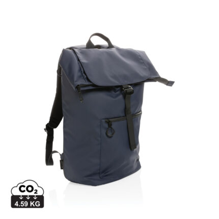 Sac à dos ordinateur durables couleur bleu marine en rPET