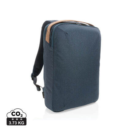 Sac à dos ordinateur durables couleur bleu marine en rPET