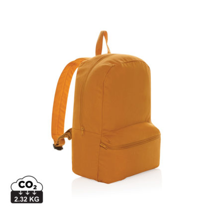 Sacs à dos basic durables couleur sundial orange en Toile recycléde la marque XD Collection
