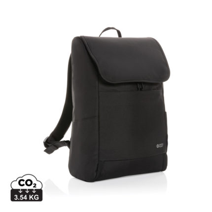 Sac à dos ordinateur durables couleur noir en rPET