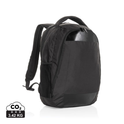 Sac à dos ordinateur durables couleur noir en rPET