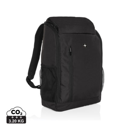 Sac à dos ordinateur durables couleur noir en rPET