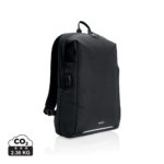 Sac à dos ordinateur durables couleur noir en rPET