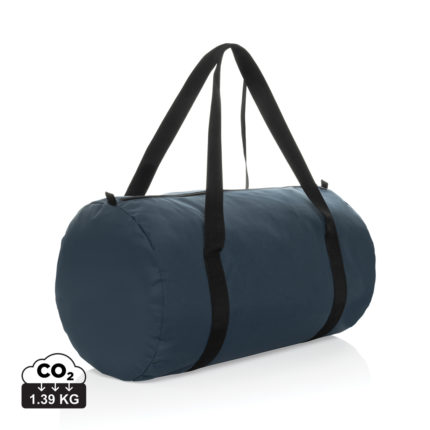 Sacs weekend sport durables couleur bleu marine en rPETde la marque XD Collection