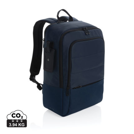 Sac à dos ordinateur durables couleur bleu marine en rPET
