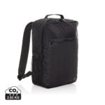 Sac à dos ordinateur durables couleur noir en rPET