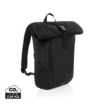 Sac à dos ordinateur durables couleur noir en rPET