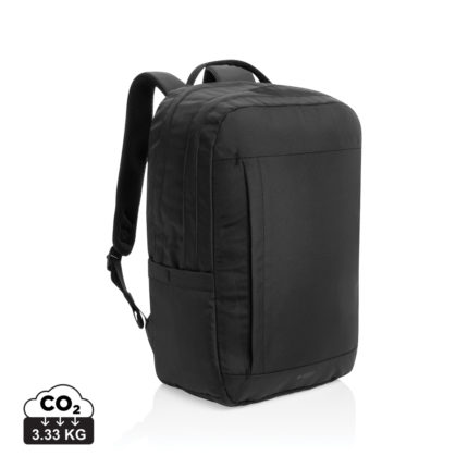 Sac à dos ordinateur durables couleur noir en rPET