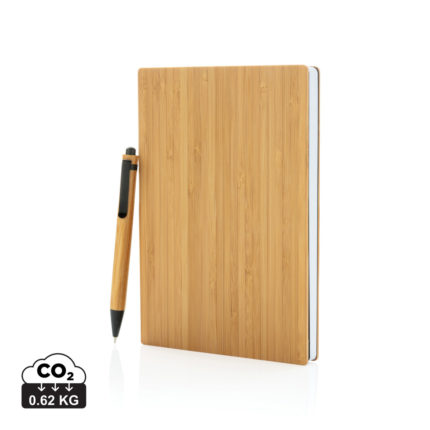 Carnets de notes basic  couleur marron en Bambou